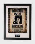 Plakat Harry Potter Undesirable No. 1 w czarnej ramie z passe-partout