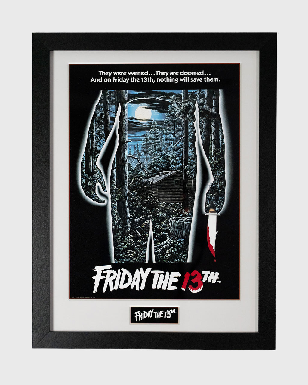 plakat Friday the 13th klasyczny plakat horroru w czarnej ramie
