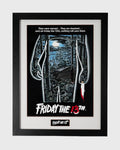 plakat Friday the 13th klasyczny plakat horroru w czarnej ramie