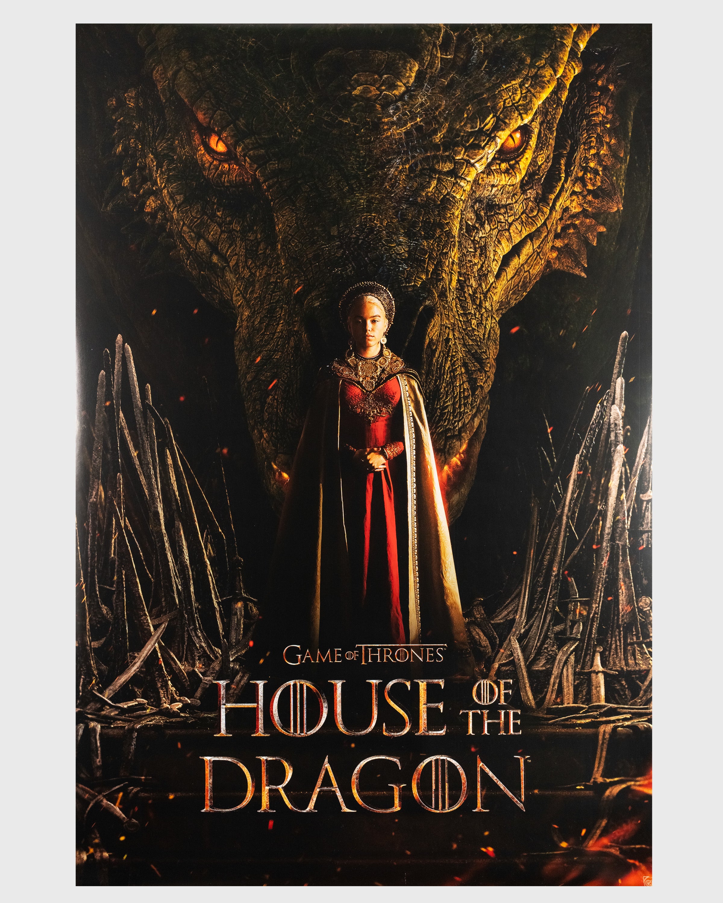 Ród Smoka (2022) – "Targaryen i smok" | Plakat Filmowy 90x60 cm