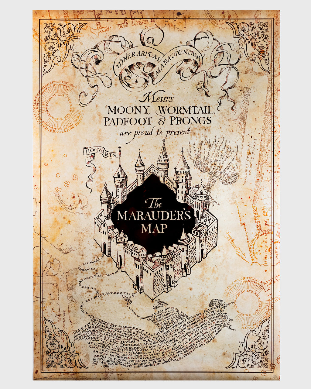 Harry Potter (2004) – "Mapa Huncwotów" | Plakat Filmowy 90x60 cm