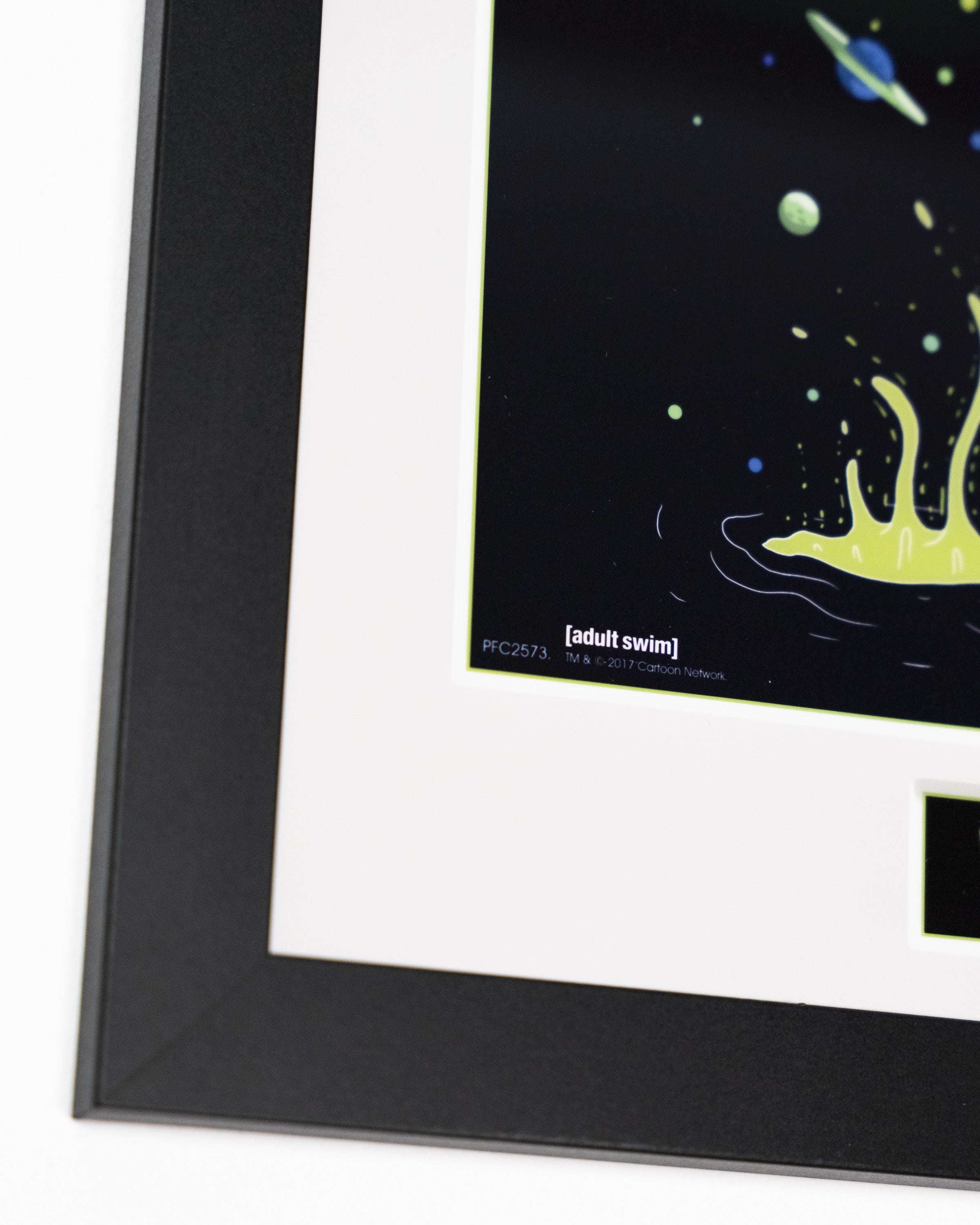 fragment plakatu Rick and Morty detal ramy i grafiki