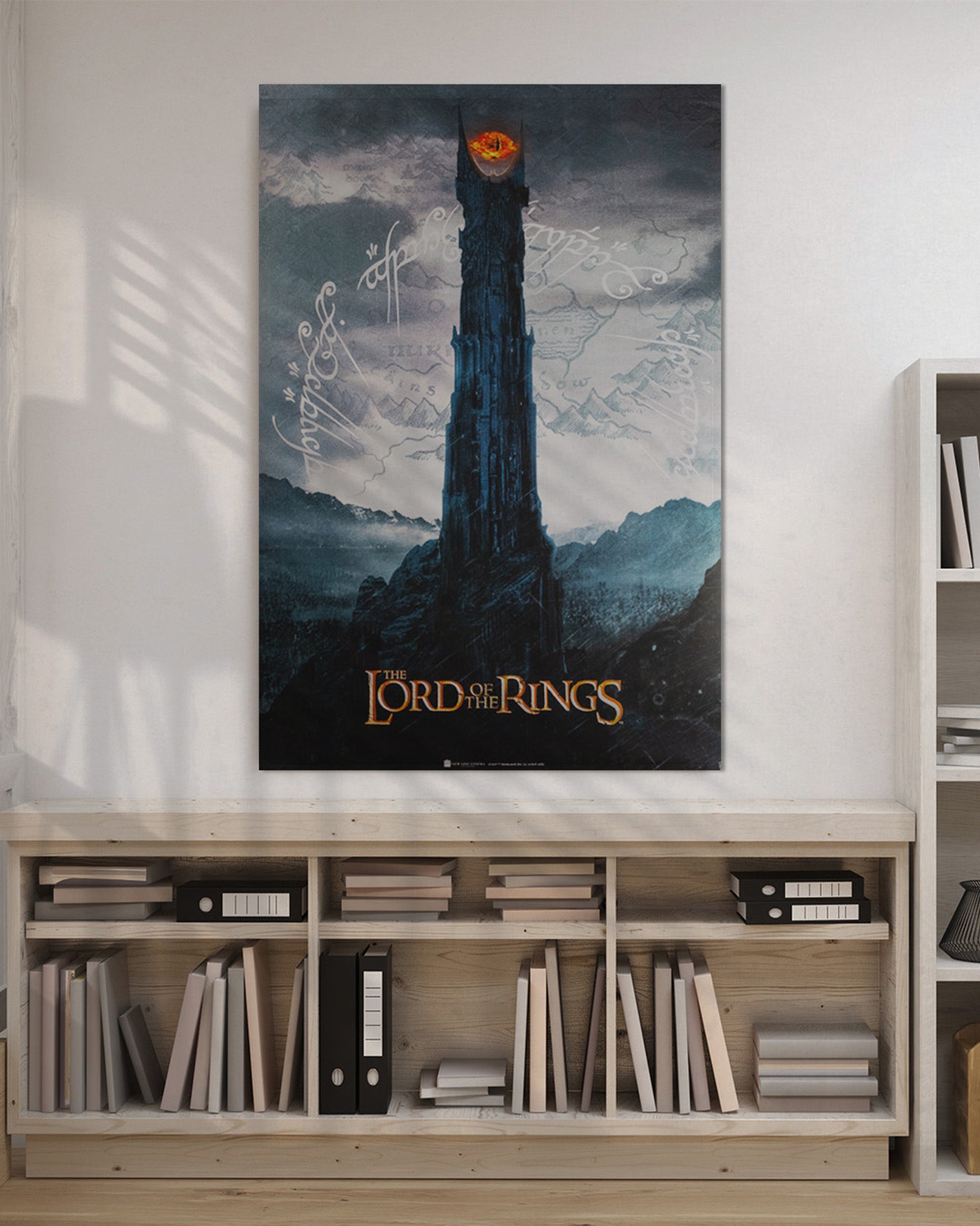 Władca Pierścieni (2001) – "Oko Saurona nad Mordorem" | Plakat Filmowy 90x60 cm